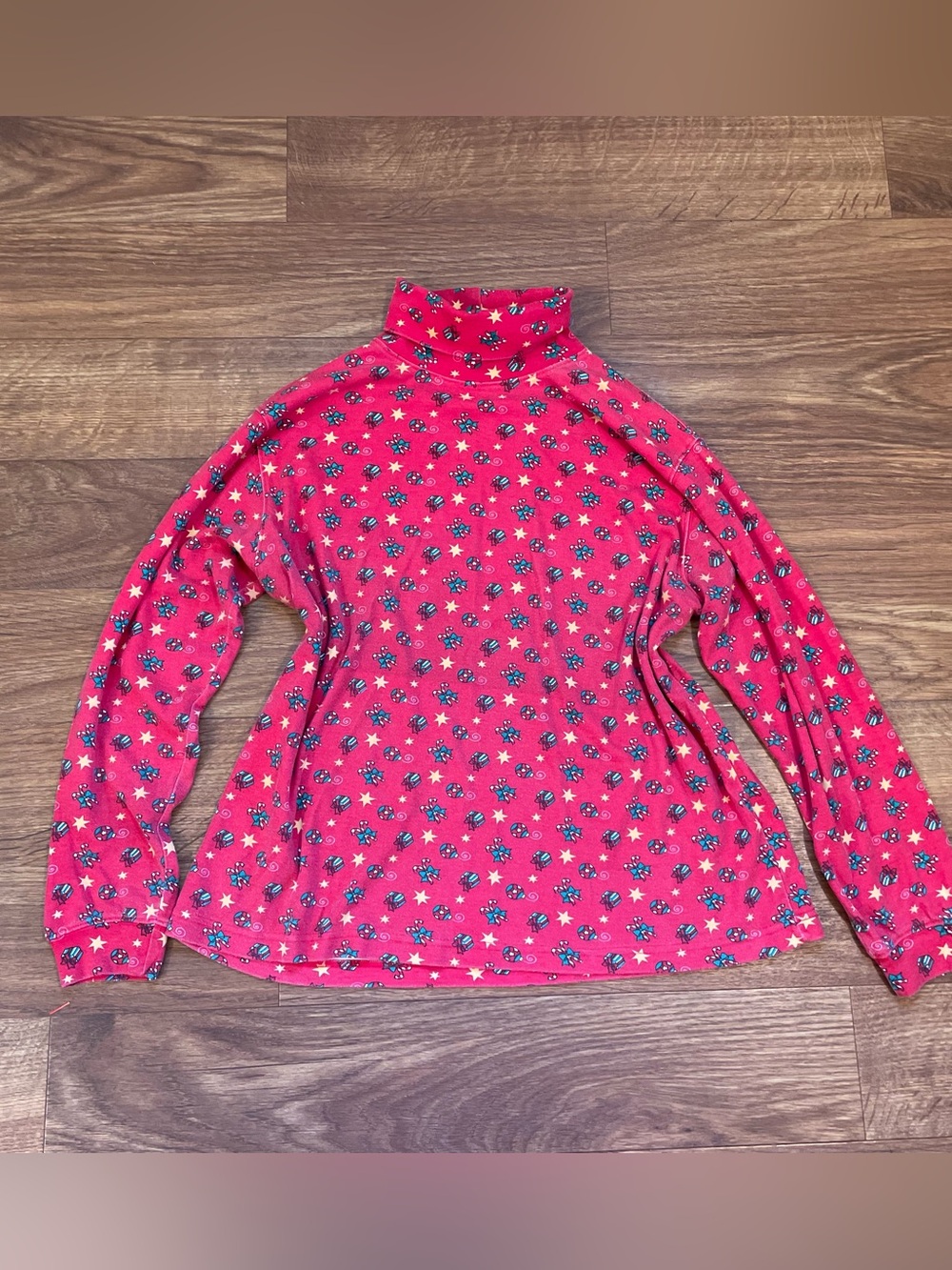 Vintage Red Christmas Turtleneck XL Cottagecore 90s Mom Teacher Holiday